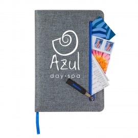 6" x 8" Zip-It Journal with Logo
