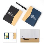 Magnetic Two-Tone Spiral Notebook with Logo