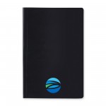Logo Branded Impact Softcover Stone Paper Notebook A5 - Black