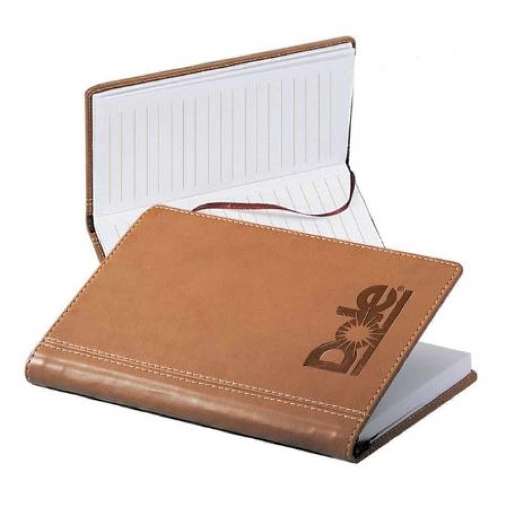 Marin Pocket 3.5"W x 6"H Journal (English Tan) with Logo