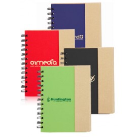 Logo Branded Two-Tone Eco Friendly Notebooks  Logo Branded Two-Tone Eco Friendly Notebooks