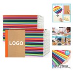A5 Kraft Notebooks Lined Composition Notebook Journals with Logo