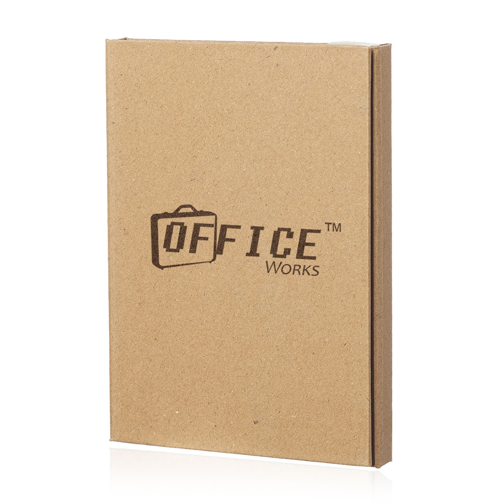 Promotional Edina Paper Notebook with Desk Essentials
