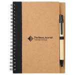 5" x 7" Eco Spiral Notebook with Pen Custom Imprinted