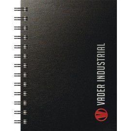 TexturedMetallic Journals NotePad Notebook (5"x7") with Logo