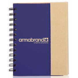Personalized Eco Friendly Spiral Notebook w/Pen (5.25"x7")  Personalized Eco Friendly Spiral Notebook w/Pen (5.25"x7")