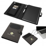 Navigate Notebook w/ Wireless Phone Charger with Logo