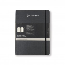 Moleskine Hard Cover Ruled XL Professional Project Planner - Black with Logo  Moleskine Hard Cover Ruled XL Professional Project Planner - Black with Logo