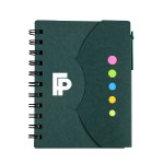Spiral Hand Notebook with Sticky Notes Set Custom Imprinted