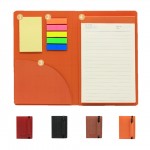 Customized PU Leather Sticky Notes Notebook With Pen
