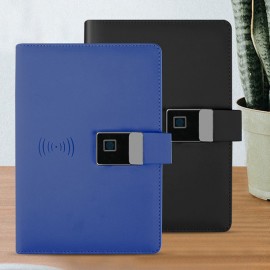 Diary Agenda Notebook with 10000 mAh Power Bank with Logo