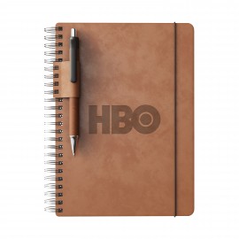 Custom Preston Spiral Journal Pen Combo