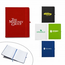 Custom Soft Touch Journal w/Pen Loop (8" X 10")