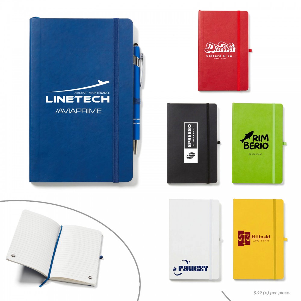 Custom Eco Flex Journal Notebook w/Pen Loop