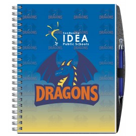 Customized Gloss Cover Journals w/100 Sheets & Pen (8"x11")