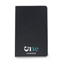 Custom Moleskine Cahier Ruled Large Journal - Black  Custom Moleskine Cahier Ruled Large Journal - Black