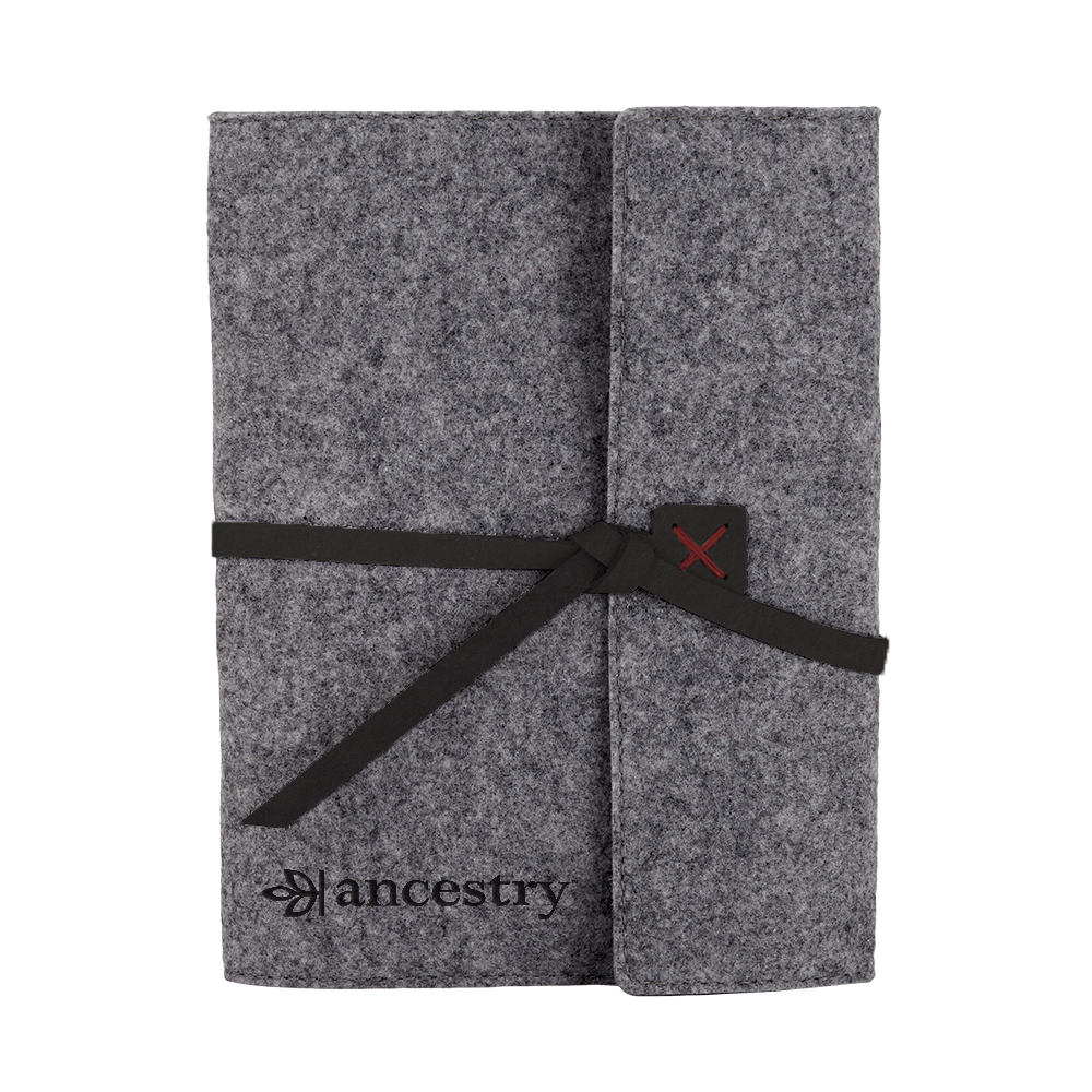Logo Printed HEMLOCK Recycled Felt Composition Book Cover Logo Printed HEMLOCK Recycled Felt Composition Book Cover