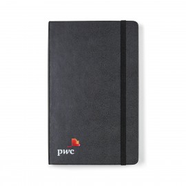 Promotional Moleskine Hard Cover Ruled Large Expanded Notebook - Black