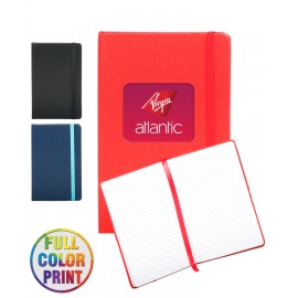 Large Hard-Cover Journal Notebook with Full-Color Logo - 5.5 inch x 8.5 inch with Logo