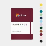Personalized PAPERAGE Leather Hard Cover Journal with 160 Pages and Inner Pocket Features