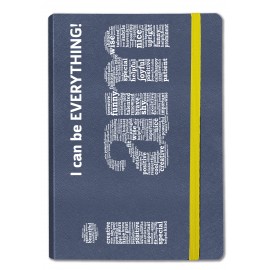 Personalized Passport A6 Debossed/Screen Printed Notebook (3.5"x5.5") - includes branded pages