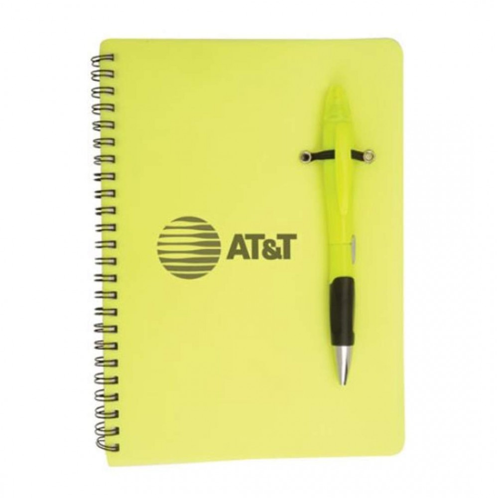 Logo Branded Champion/Notebook Combo - Yellow