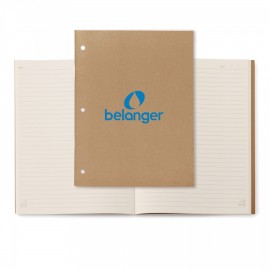 3-Hole Punched Eco Notebook with Logo
