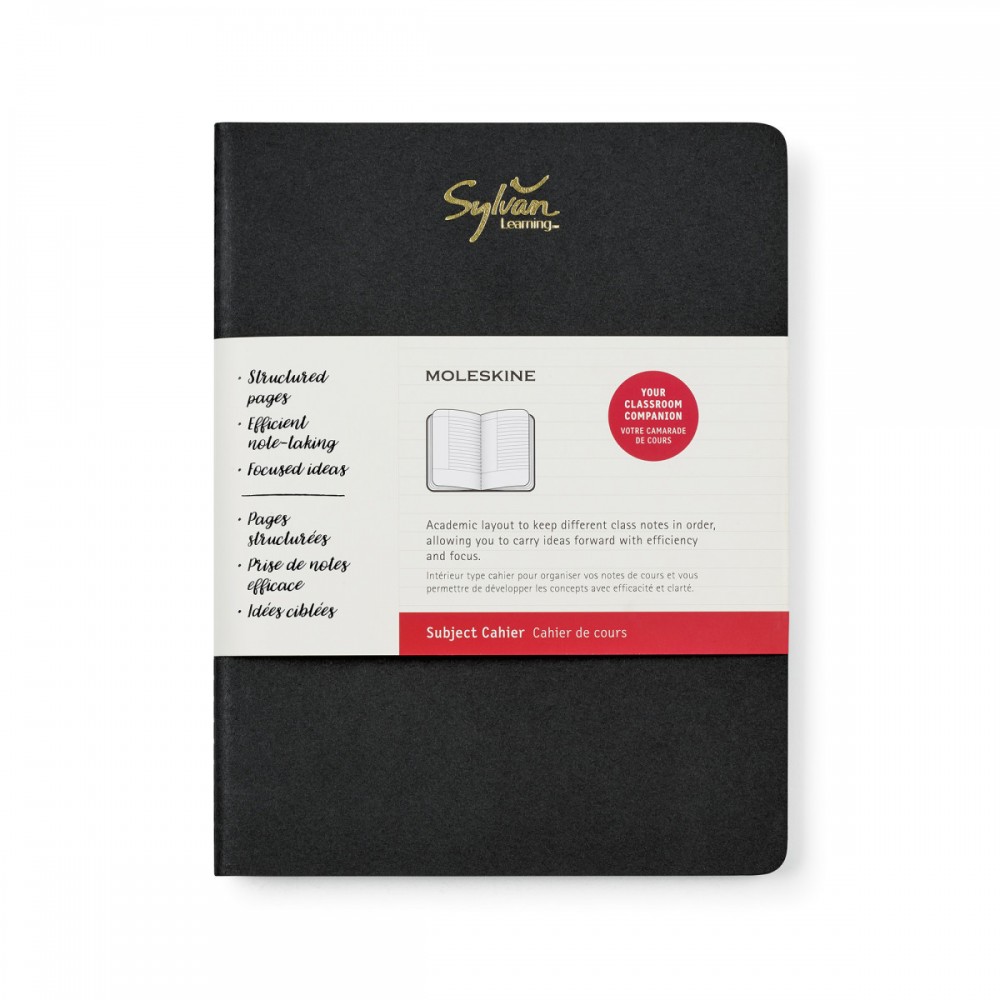 Custom Imprinted Moleskine Subject Cahier X-Large Journal - Black Custom Imprinted Moleskine Subject Cahier X-Large Journal - Black