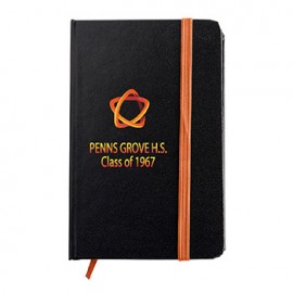 Black Executive Jotter w/PVC Finish with Logo