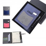Multi-Functional Notebook With Wireless Charger And Flash Drive with Logo