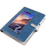 A5 Notebook with Wireless Charger & 8000 mAh Power Bnak with Logo