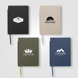 Malm Recycled Soft Cover Extended Journal - A5 - Silkscreen with Logo