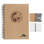 Promotional 5" x 7" Spiral Stone Paper Notebook