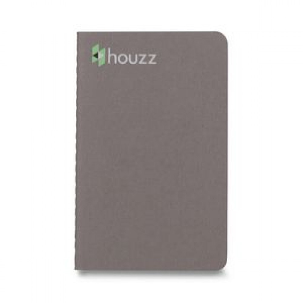 Custom Moleskine Cahier Ruled Pocket Journal - Pebble Grey
