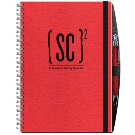 Personalized Embossed Alligator Textured Journal w/50 Sheets & Pen (7"x10")