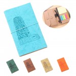 PU Kraft Cover Sticky Notes Notebook With Envelope with Logo