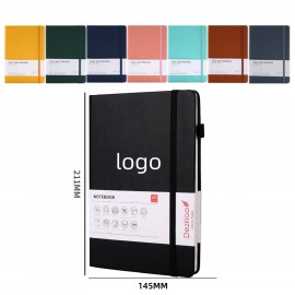Lined Journal Notebooks with Pen Loop, Line Ruled with Logo
