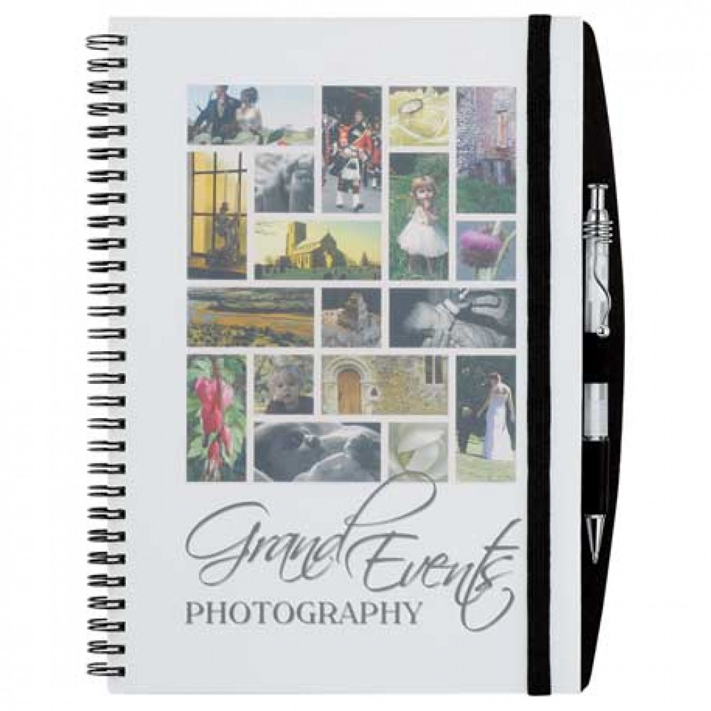 Custom Imprinted 7" x 10" Reveal Large Spiral JournalBook Custom Imprinted 7" x 10" Reveal Large Spiral JournalBook