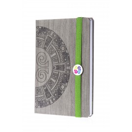 French Debossed/Screen Printed Notebook (6.75"x9.5") - includes branded pages with Logo