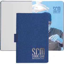 Heathered Journal w/Full Color Tip-In Page (5.5"x8.5") with Logo