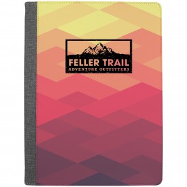 9 1/2" x 12" Subli-Tru Portfolio Full Front Sublimation with Note Pad Branded