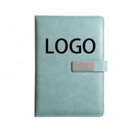Hardcover Leather Magnetic Clasp Notebook with Logo