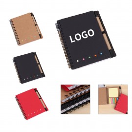 Custom 3-in-1 Notebook w/ Sticky Flags & Pen  Custom 3-in-1 Notebook w/ Sticky Flags & Pen