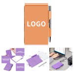 Personalized Small Pocket Notepad Aluminum Note Case with Mini Metal Pen and 60-Page Sheets