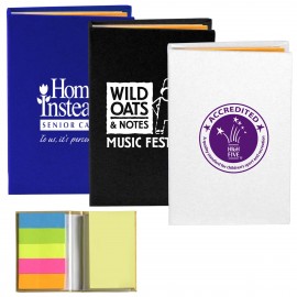 "Atherton" Compact Sticky Notes & Flags Notepad Notebook (Overseas) with Logo