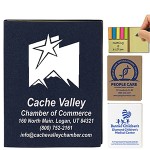 "Loomis" Small Eco Inspired Cover Sticky Notes & Flags with Logo