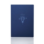 Custom Softcover Journal Notebook w/ Custom Imprint & Woven Fabric Bookmark