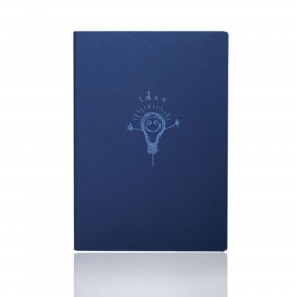 Custom Softcover Journal Notebook w/ Custom Imprint & Woven Fabric Bookmark