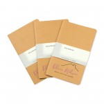 Personalized Moleskine Large Cahier 3-Pack - Kraft