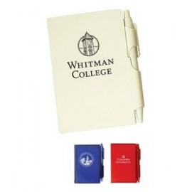 Promotional Union Printed, Pocket-Size Memo Pad with Pen Attached